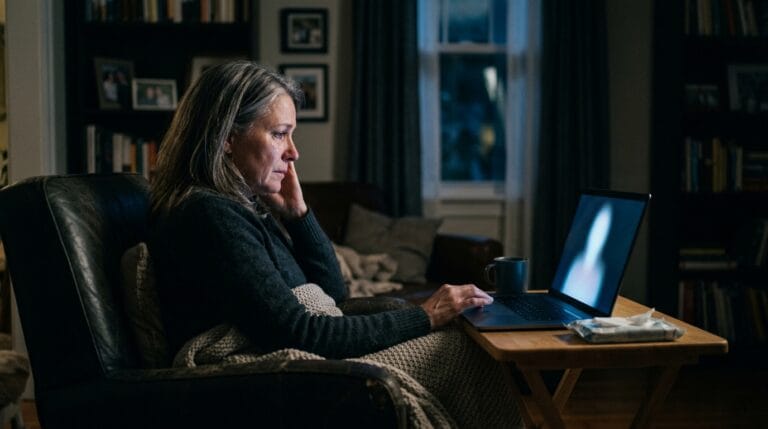 Adult reflecting on AI griefbots and trauma during digital grief