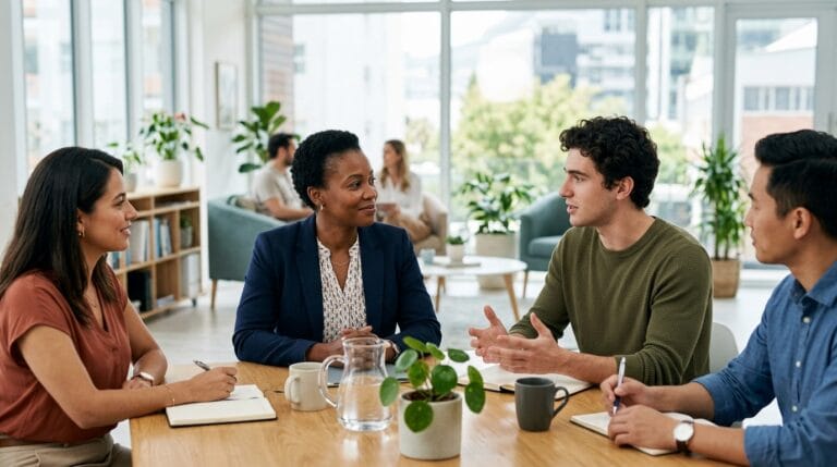 Supportive workplace conversation about psychological safety